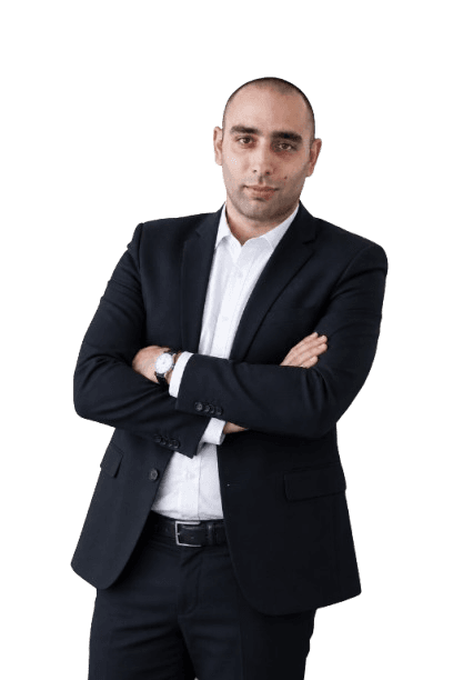 Attorney Oren Levy — professional portrait, law office in Rishon LeZion